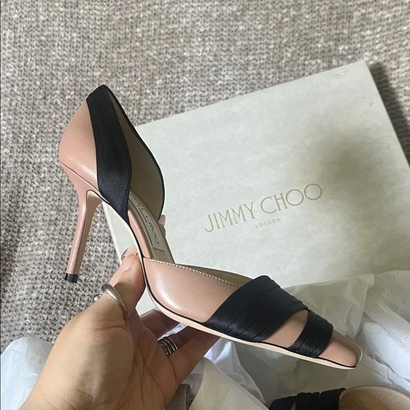 Jimmy Choo Lyrin 85 Ballet Pink - Picture 1 of 7